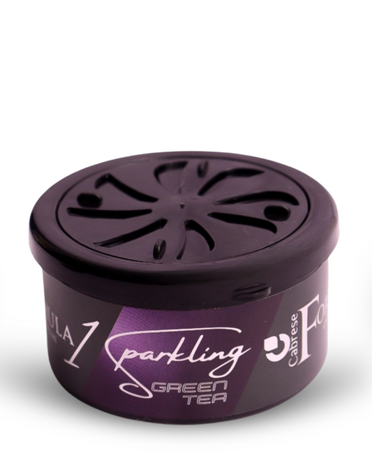 Cabrese Formula 1 Sparkling Green tea Organic Block Car Perfumes | Eco-Friendly, Long-Lasting Car Air Freshener | Elegant Natural Fragrance, No-Spill Solid Design