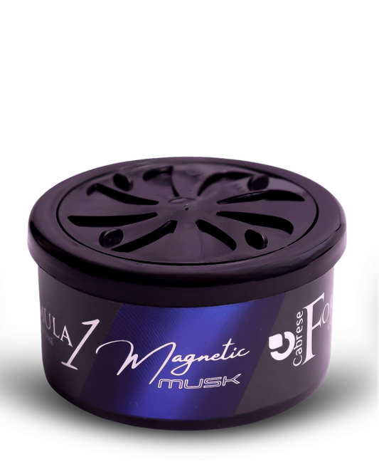 Cabrese Formula 1 Magnetic Musk Organic Block Car Perfumes | Eco-Friendly, Long-Lasting Car Air Freshener | Elegant Natural Fragrance, No-Spill Solid Design