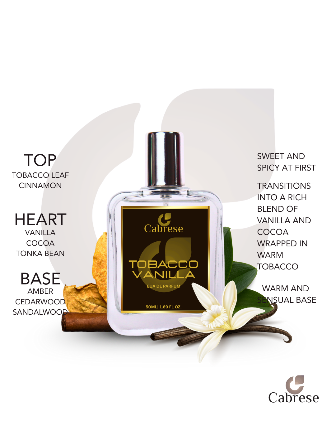 Cabrese Tobacco Vanilla Eua De Parfum (50ml)