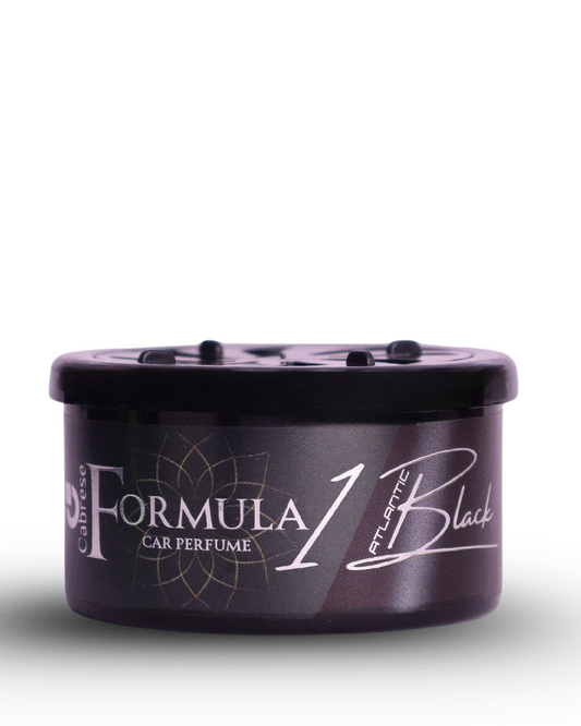 Cabrese Formula 1 Atlantic Black Organic Block Car Perfumes | Eco-Friendly, Long-Lasting Car Air Freshener | Elegant Natural Fragrance, No-Spill Solid Design
