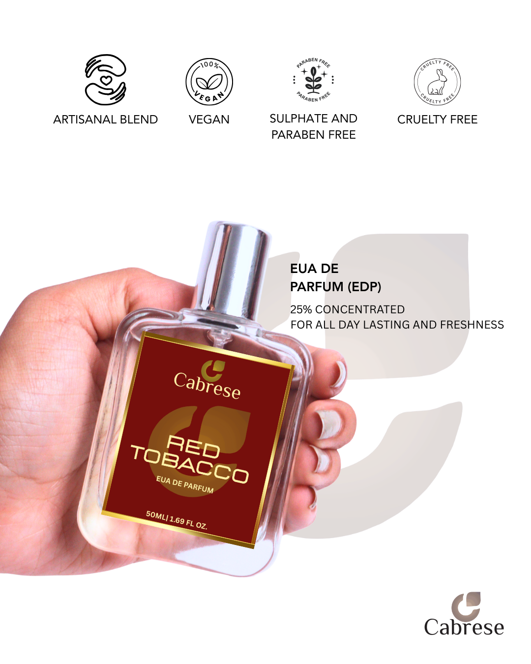 Cabrese Red Tobacco Eua De Parfum (50ml)