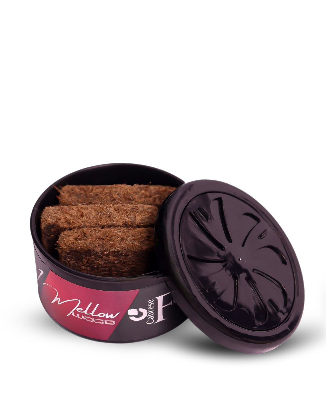 Cabrese Formula 1 Mellow Wood Organic Block Car Perfumes | Eco-Friendly, Long-Lasting Car Air Freshener | Elegant Natural Fragrance, No-Spill Solid Design