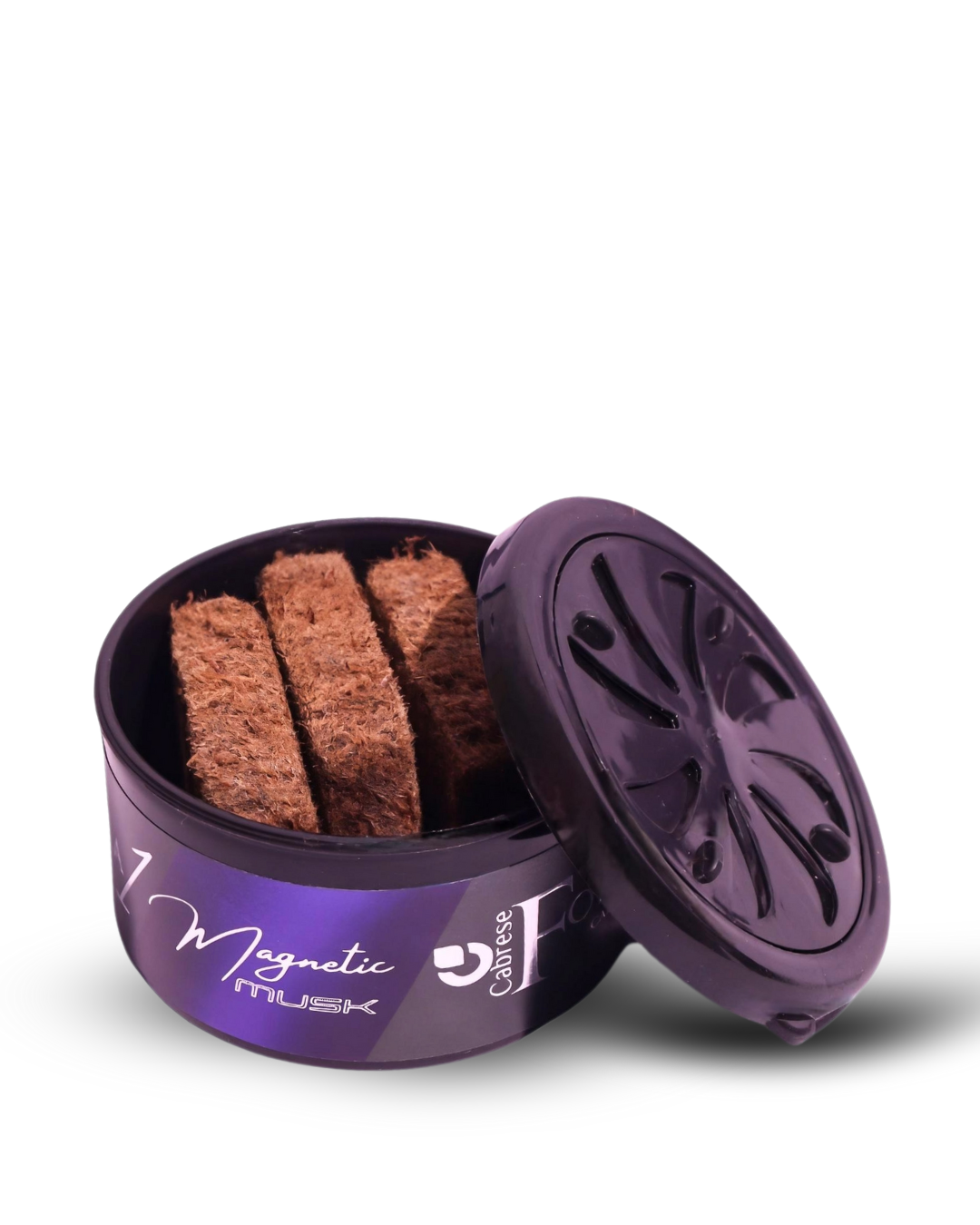 Cabrese Formula 1 Magnetic Musk Organic Block Car Perfumes | Eco-Friendly, Long-Lasting Car Air Freshener | Elegant Natural Fragrance, No-Spill Solid Design