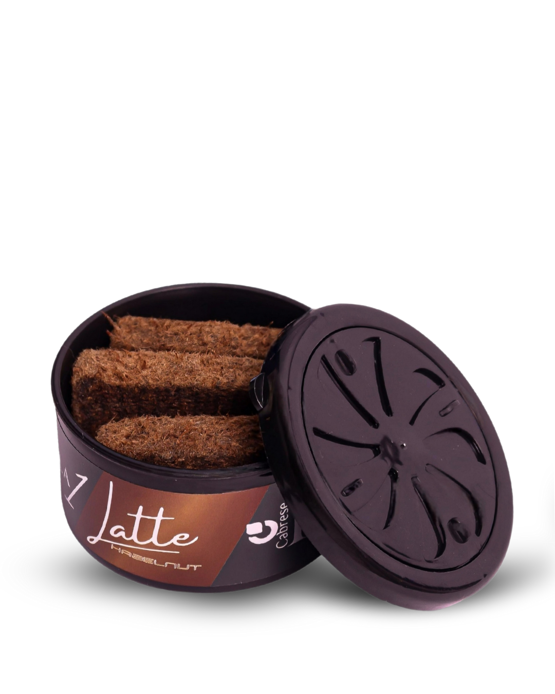 Cabrese Formula 1 Latte Hazelnut Organic Block Car Perfumes | Eco-Friendly, Long-Lasting Car Air Freshener | Elegant Natural Fragrance, No-Spill Solid Design