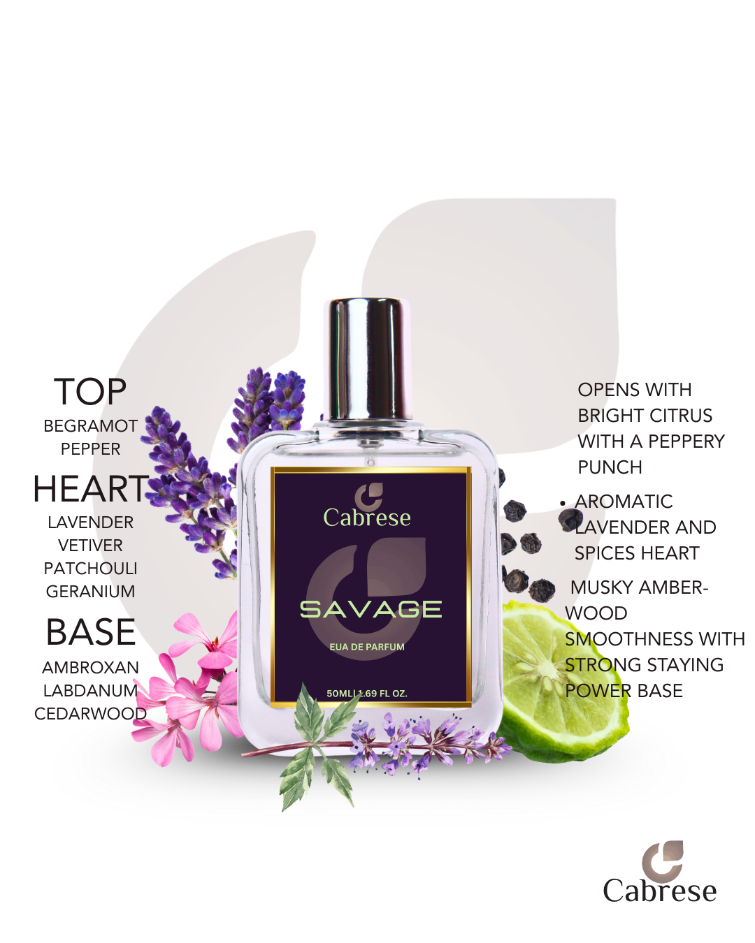 Cabrese Savage Eua De Parfum (50ml)