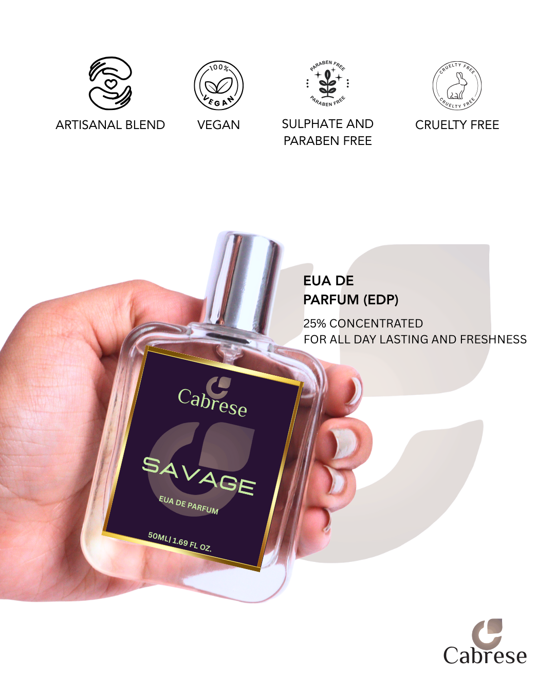 Cabrese Savage Eua De Parfum (50ml)