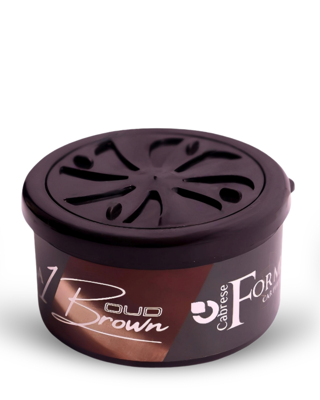 Cabrese Formula 1 Oud Brown Organic Block Car Perfumes | Eco-Friendly, Long-Lasting Car Air Freshener | Elegant Natural Fragrance, No-Spill Solid Design