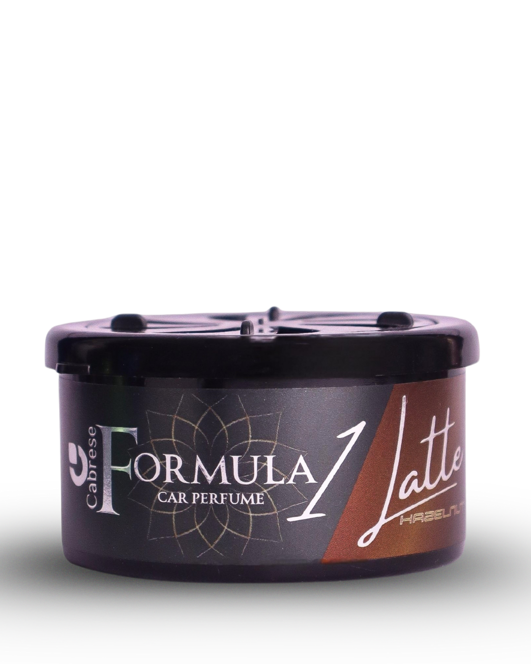 Cabrese Formula 1 Latte Hazelnut Organic Block Car Perfumes | Eco-Friendly, Long-Lasting Car Air Freshener | Elegant Natural Fragrance, No-Spill Solid Design