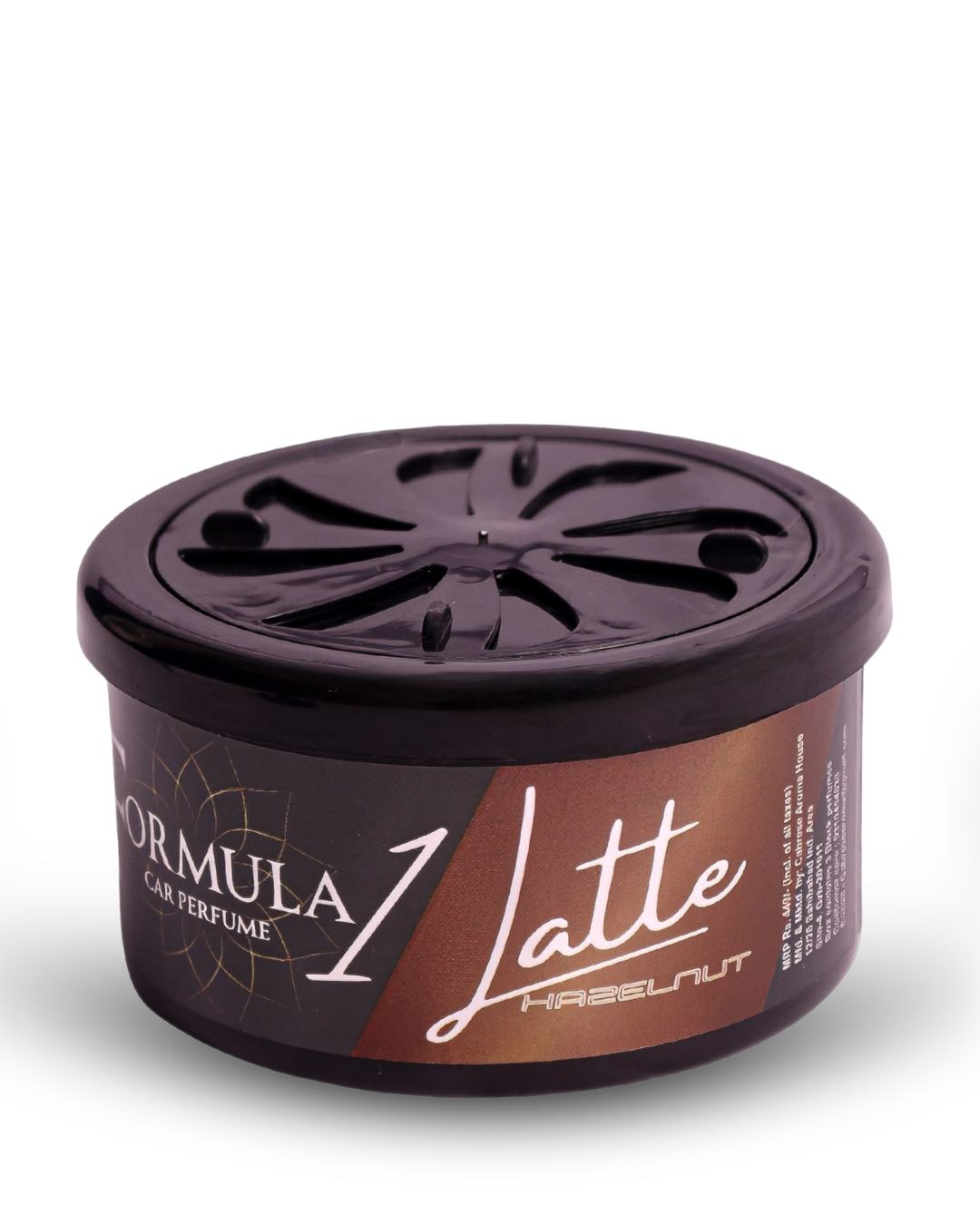 Cabrese Formula 1 Latte Hazelnut Organic Block Car Perfumes | Eco-Friendly, Long-Lasting Car Air Freshener | Elegant Natural Fragrance, No-Spill Solid Design