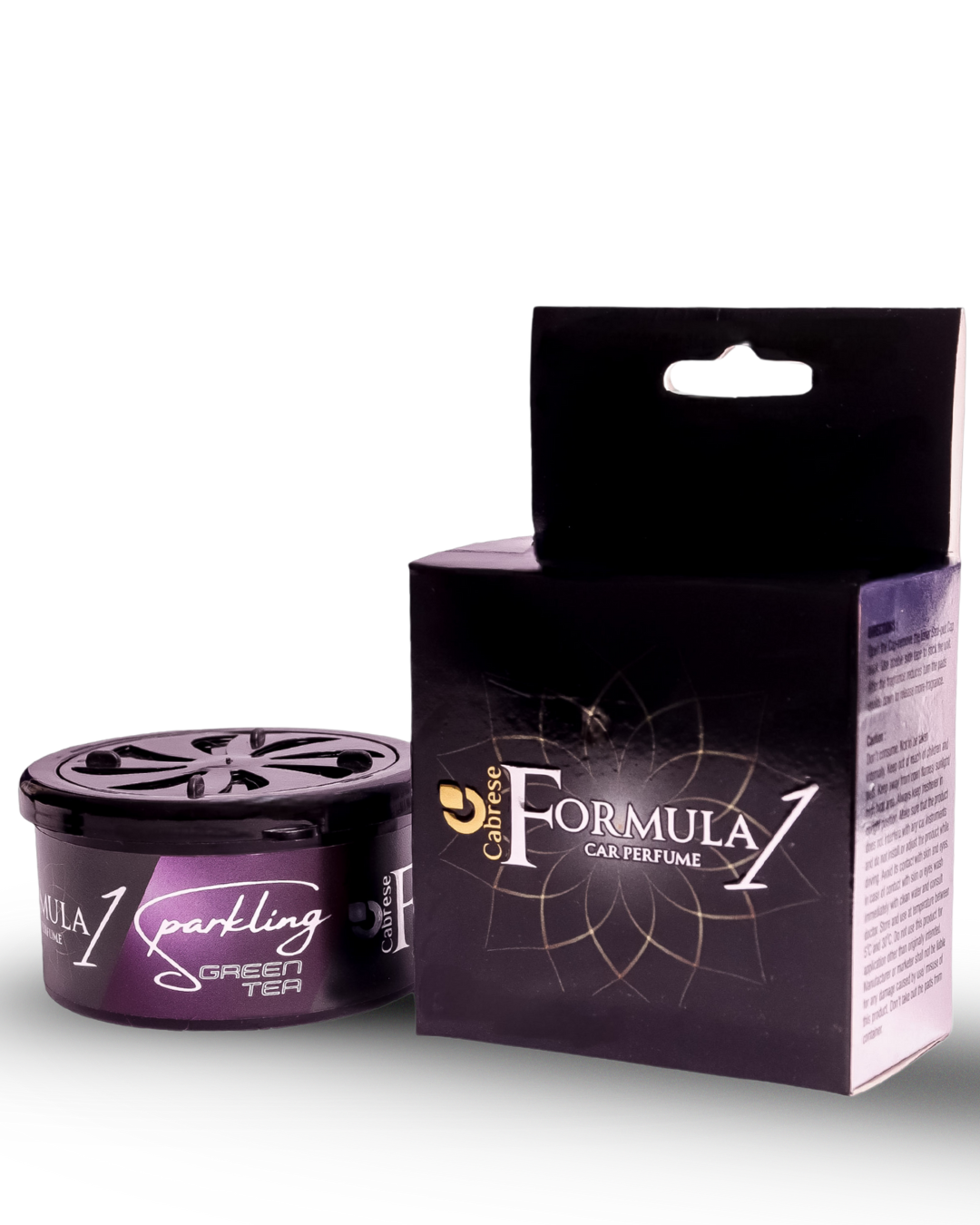 Cabrese Formula 1 Sparkling Green tea Organic Block Car Perfumes | Eco-Friendly, Long-Lasting Car Air Freshener | Elegant Natural Fragrance, No-Spill Solid Design