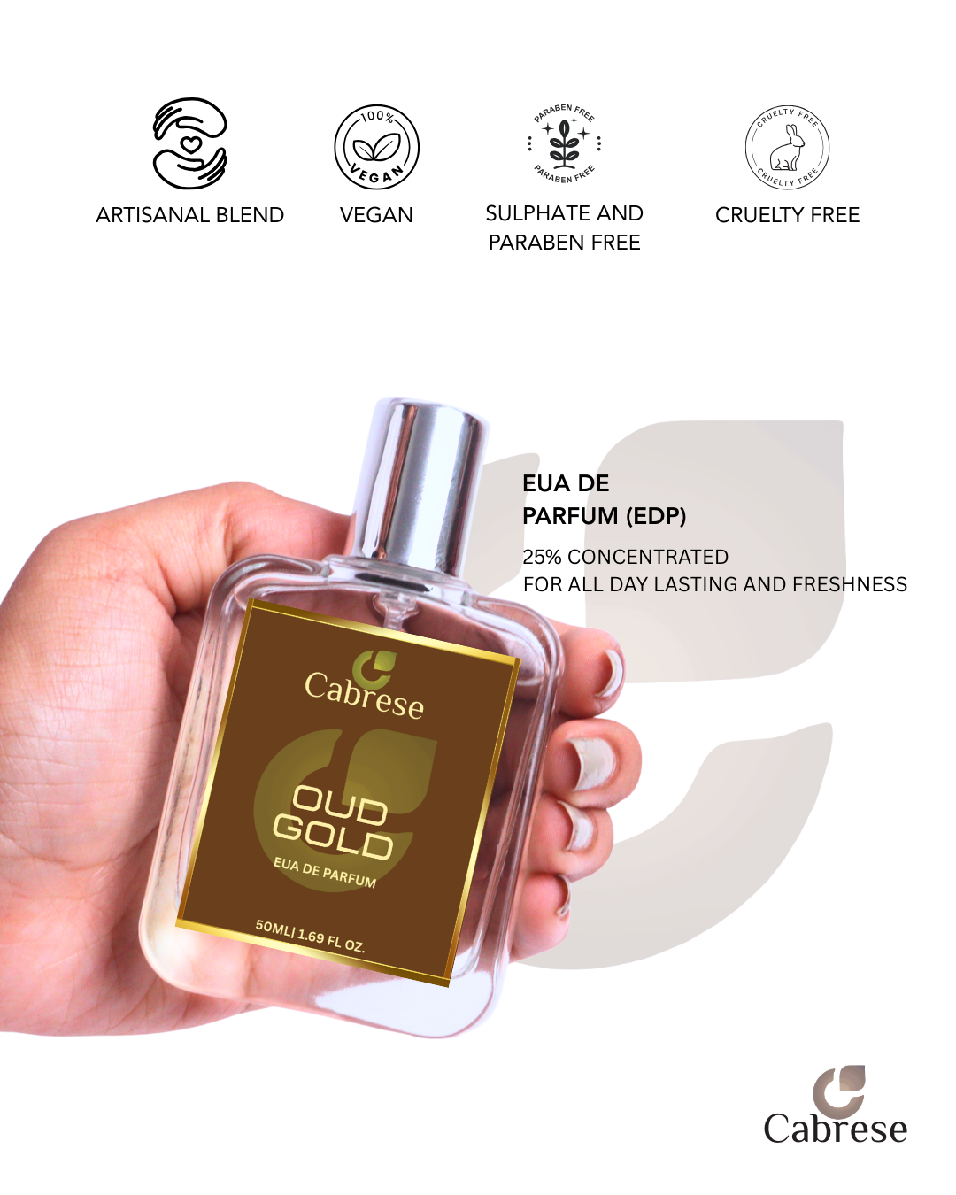 Cabrese Oud Gold Eua De Parfum (50ml)