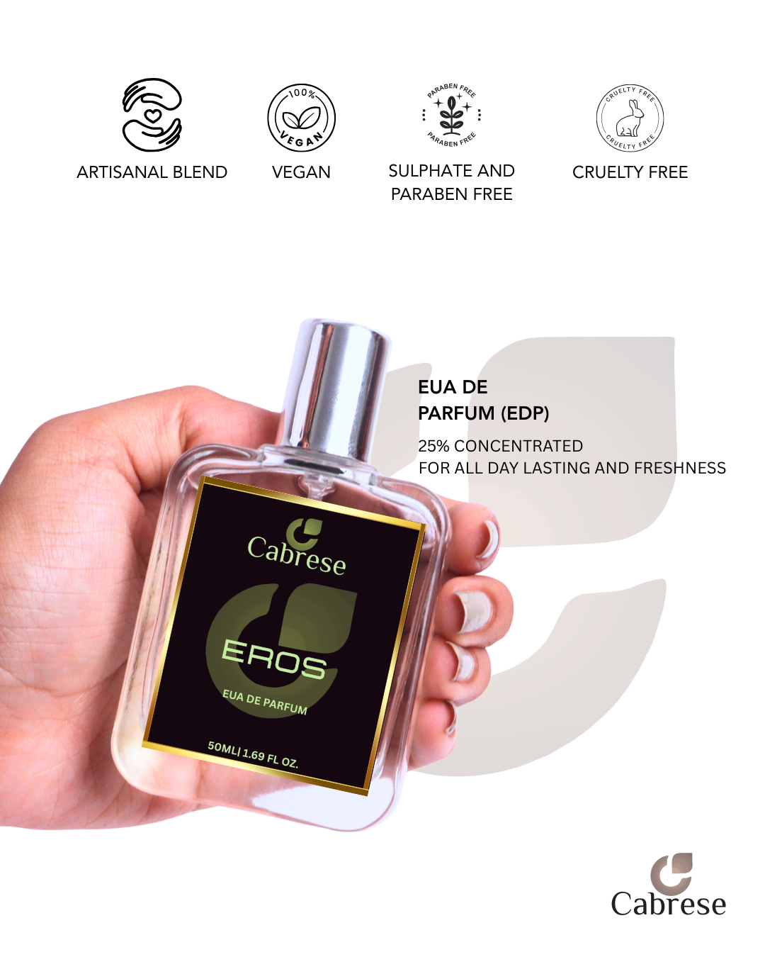 Cabrese Eros Eua De Parfum (50ml)