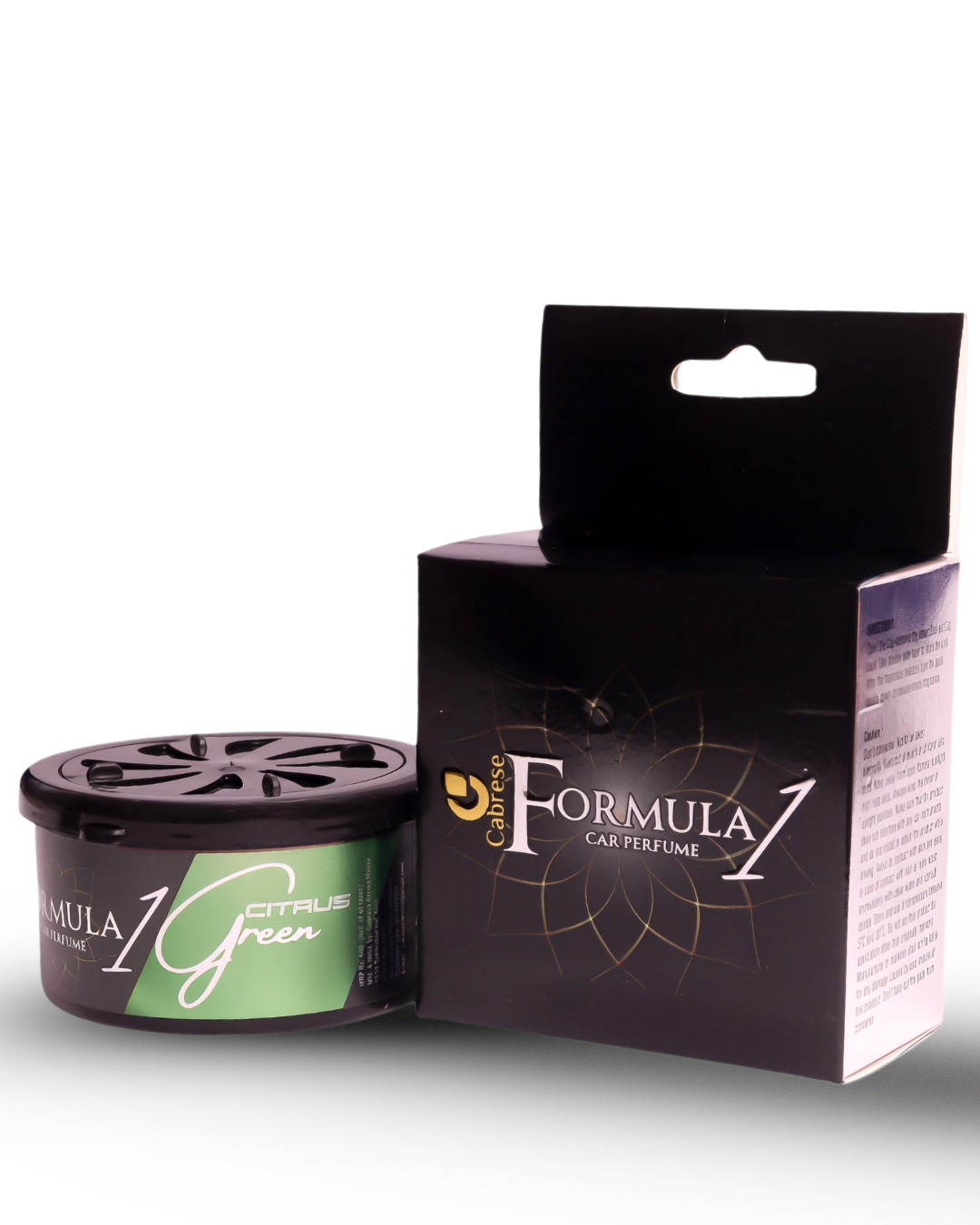 Cabrese Formula 1 Citrus Green Organic Block Car Perfumes | Eco-Friendly, Long-Lasting Car Air Freshener | Elegant Natural Fragrance, No-Spill Solid Design