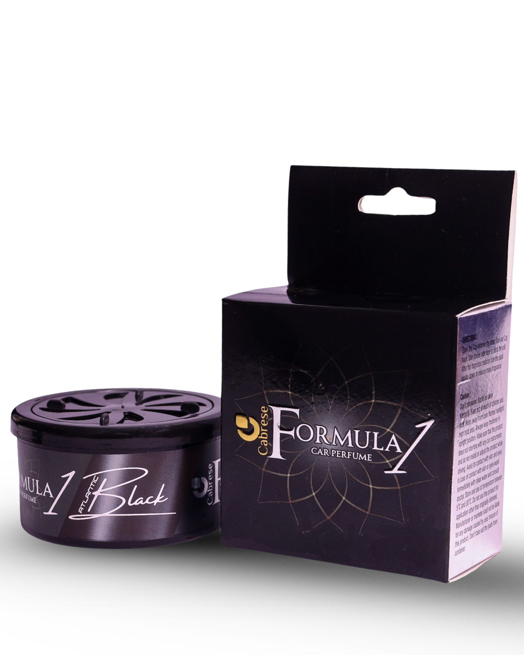 Cabrese Formula 1 Atlantic Black Organic Block Car Perfumes | Eco-Friendly, Long-Lasting Car Air Freshener | Elegant Natural Fragrance, No-Spill Solid Design