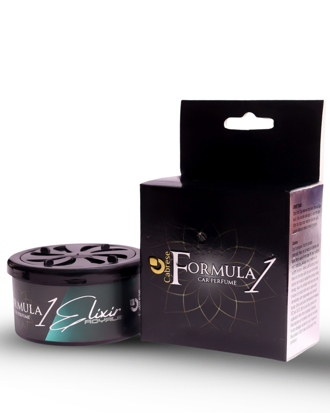 Cabrese Formula 1 Elixir Royale Organic Block Car Perfumes | Eco-Friendly, Long-Lasting Car Air Freshener | Elegant Natural Fragrance, No-Spill Solid Design