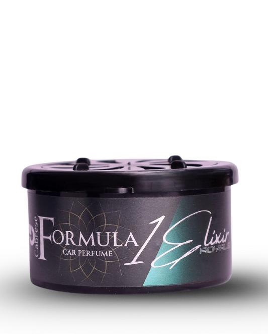 Cabrese Formula 1 Elixir Royale Organic Block Car Perfumes | Eco-Friendly, Long-Lasting Car Air Freshener | Elegant Natural Fragrance, No-Spill Solid Design