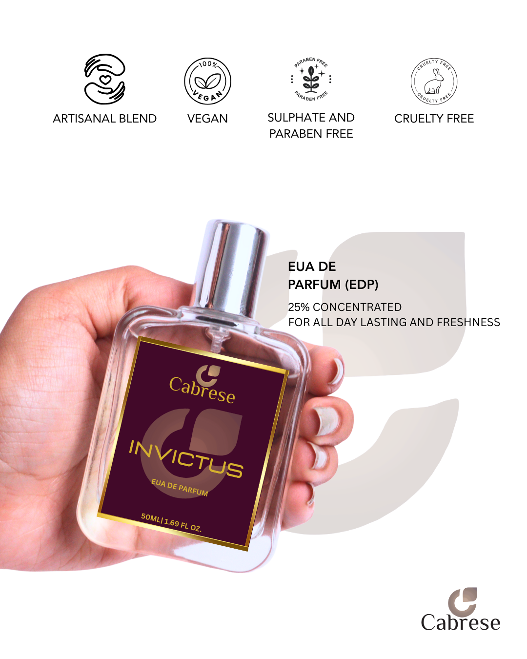 Cabrese Invictus Eua De Parfum (50ml)