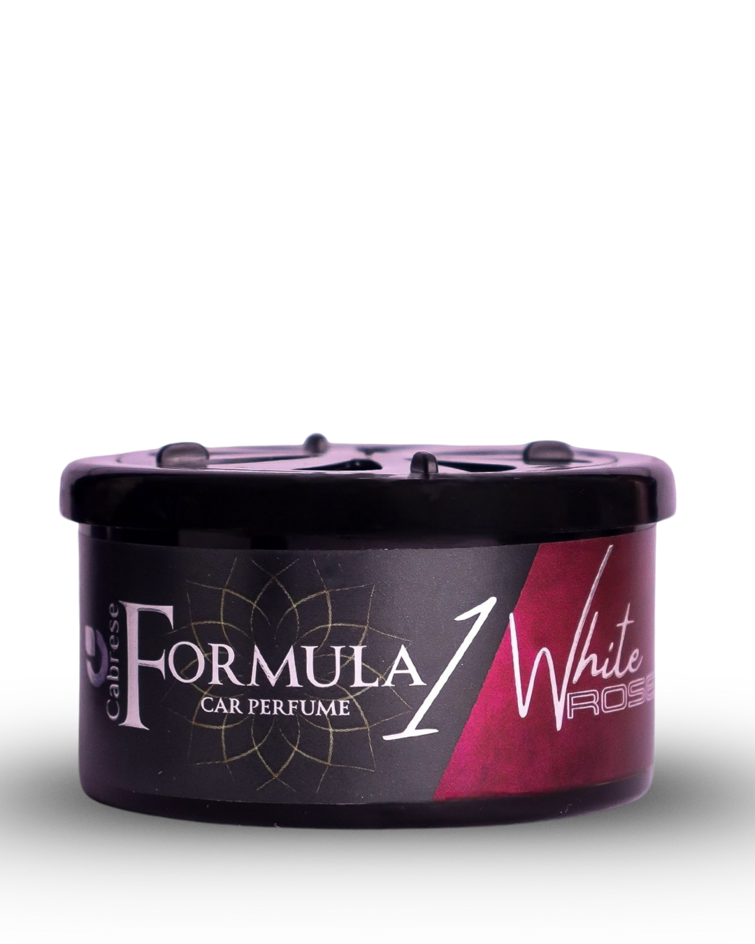 Cabrese Formula 1 White Rose Organic Block Car Perfumes | Eco-Friendly, Long-Lasting Car Air Freshener | Elegant Natural Fragrance, No-Spill Solid Design